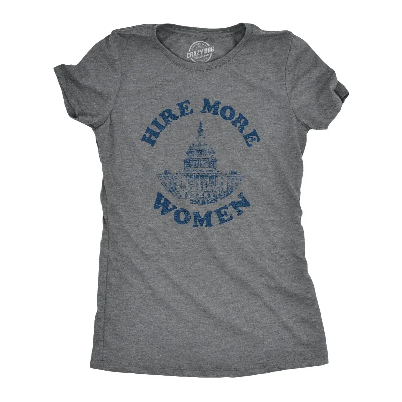 women's ruched tops -Hire More Women Women's T Shirt