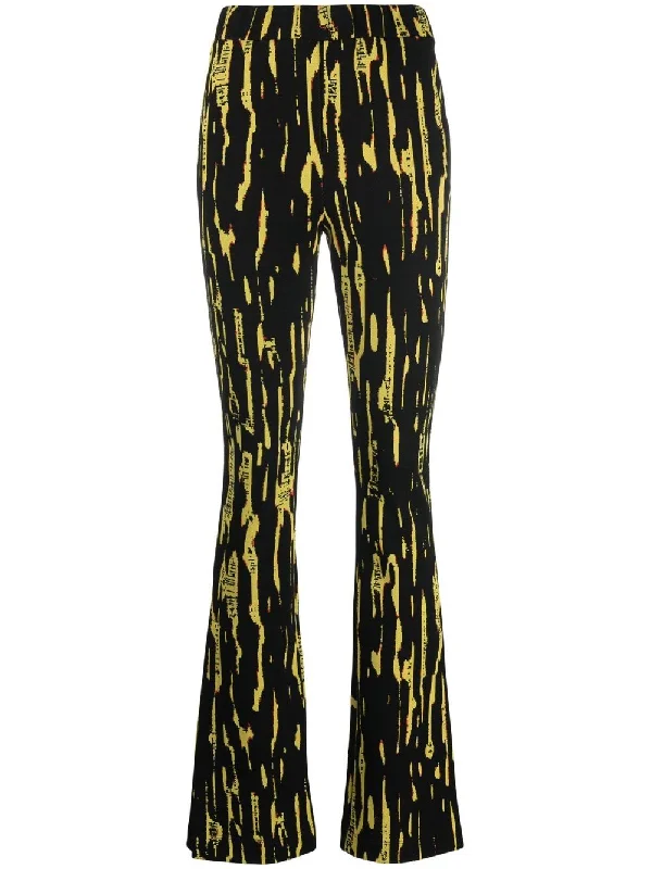 ladies' straight-leg trousers -Ambush Women's Trousers yellow