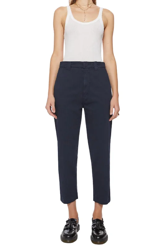 women's lightweight culottes -Punk 76 Ankle Pants In Indigo