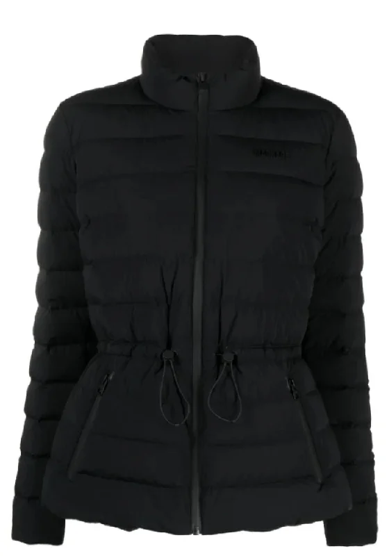 ladies' minimalist coats -Mackage Ladies Light Adjustable Waist Long Sleeves Down Jacket Black