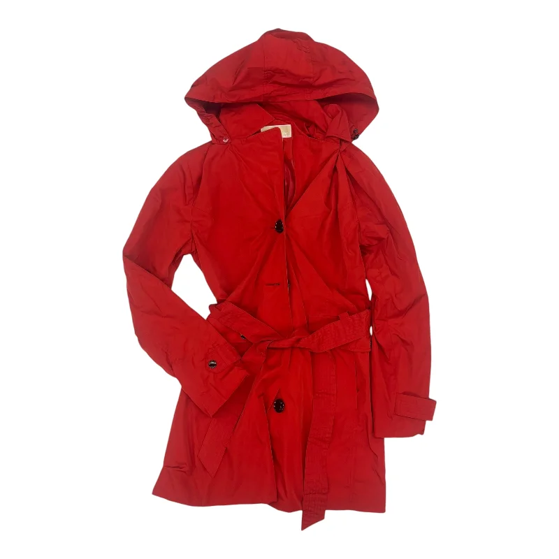 women's oversized teddy coats -Coat Designer By Michael Kors In Red, Size:M