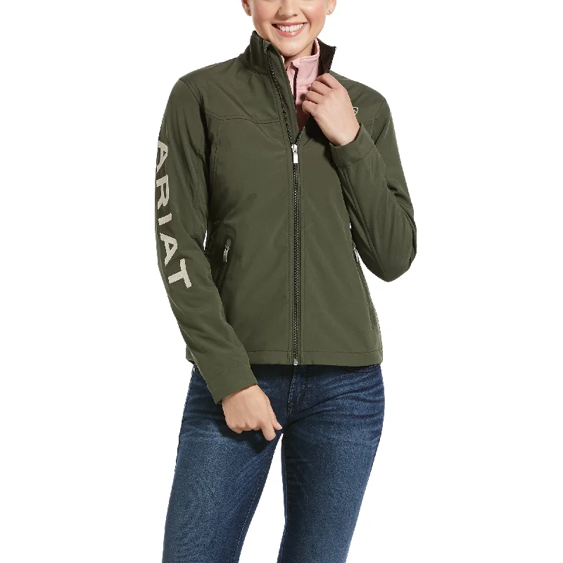 women's wrap coats -Ariat Women's New Team Softshell Jacket, Praire