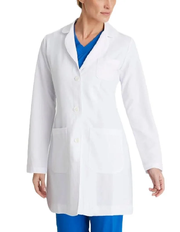 women's puff-sleeve coats -Grey's Anatomy 32 Inches Women's White Lab Coat