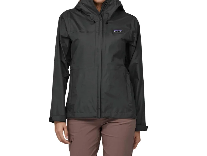 women's cape-style jackets -Women's Torrentshell 3L Rain Jacket In Black