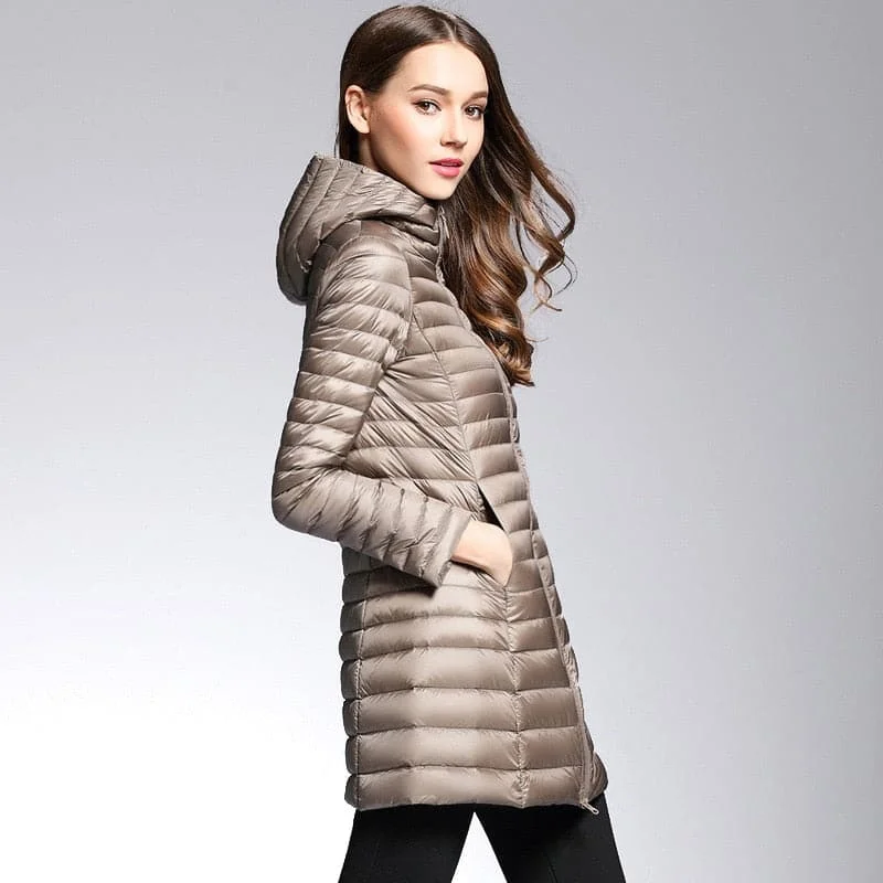 ladies' plaid coats -DressBetty - Woman Padded Duck Down Coat