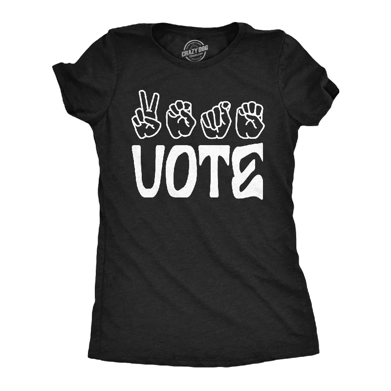 women's oversized hoodies -Vote Sign Language Women's T Shirt