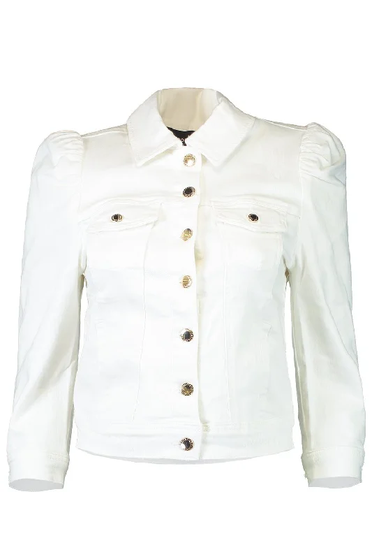 ladies' casual cargo jackets -Ada Jacket - Vintage White