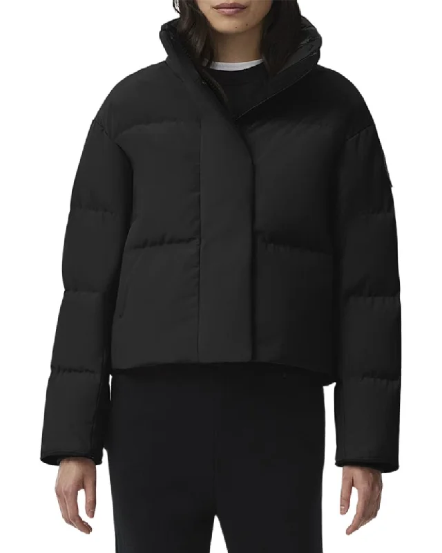 stylish tailored coats for women -Canada Goose Grandview Cropped Jacket