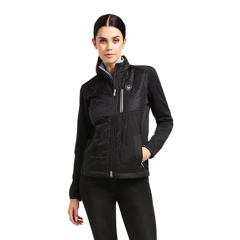 stylish pea coats for women -Ariat Women's Fusion Insulated Jacket, Black