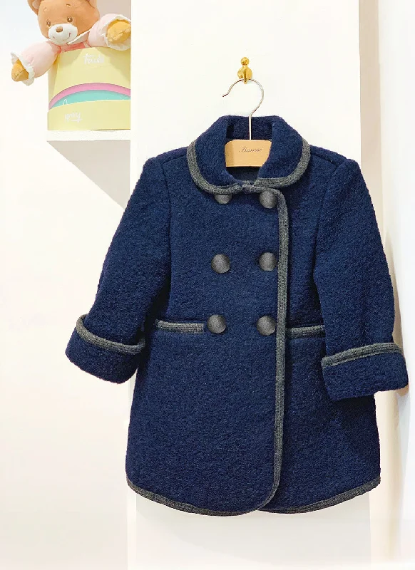 women's puffer jackets -Boiled Wool Coat