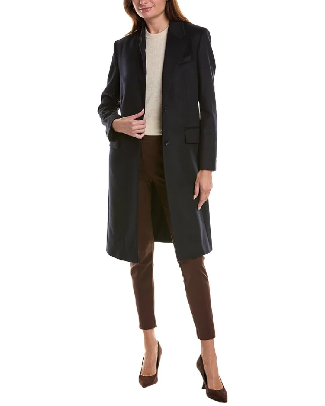 ladies' elegant cape coats -BOSS Hugo Boss Catara Wool & Cashmere-Blend Coat