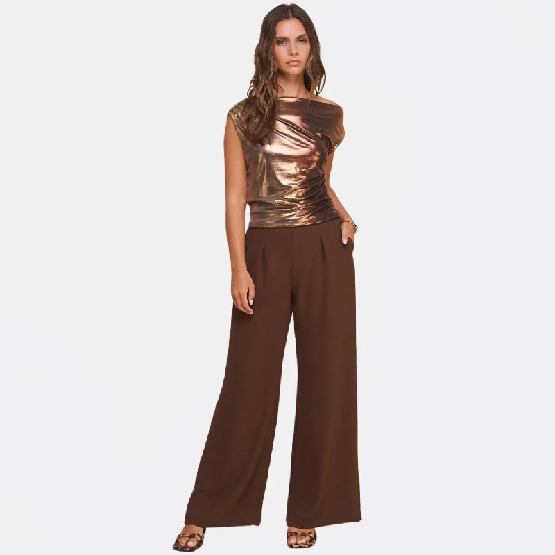 women's printed palazzo pants -Flowy Pants