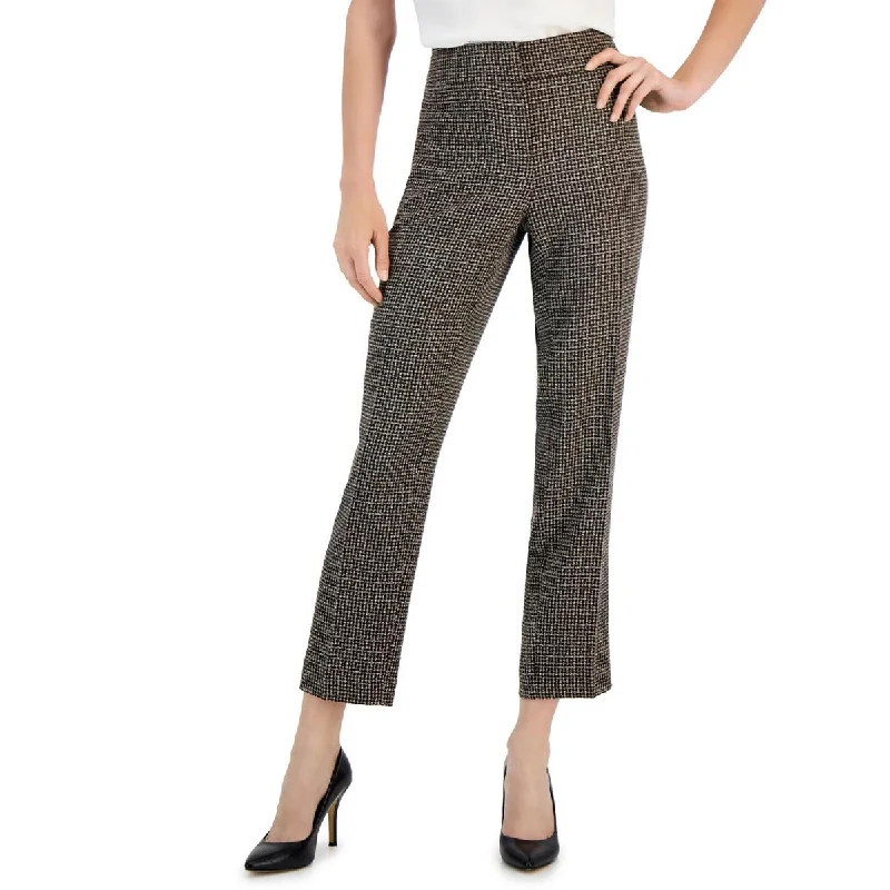 women's formal dress pants -Kasper Womens Tweed Woven Capri Pants