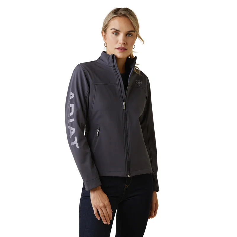 women's puff-sleeve coats -Ariat Women's New Team Softshell Jacket Periscope, Gray