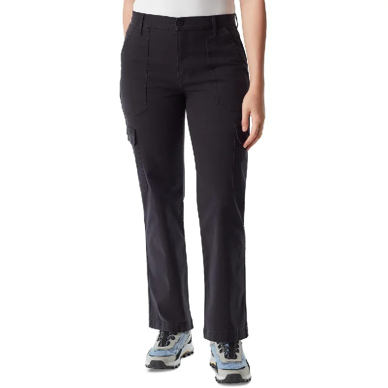 women's sporty track pants -BASS OUTDOOR Womens Cargo High Rise Cargo Pants