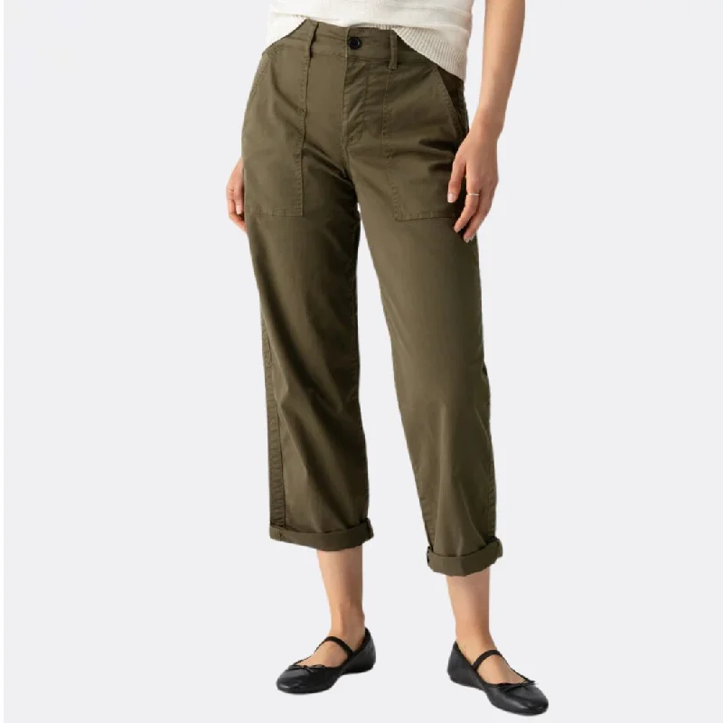 women's belted cargo pants -Cruiser Chino Pant (Burnt Olive)