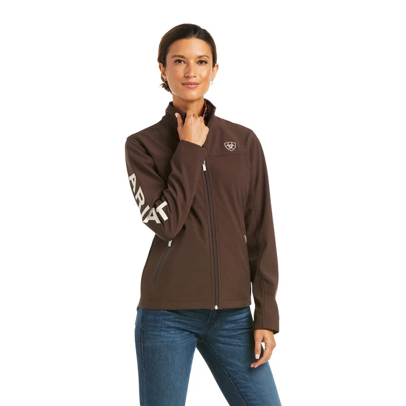 women's slim-fit trench coats -Ariat Women's New Team Softshell Jacket, Coffee Bean