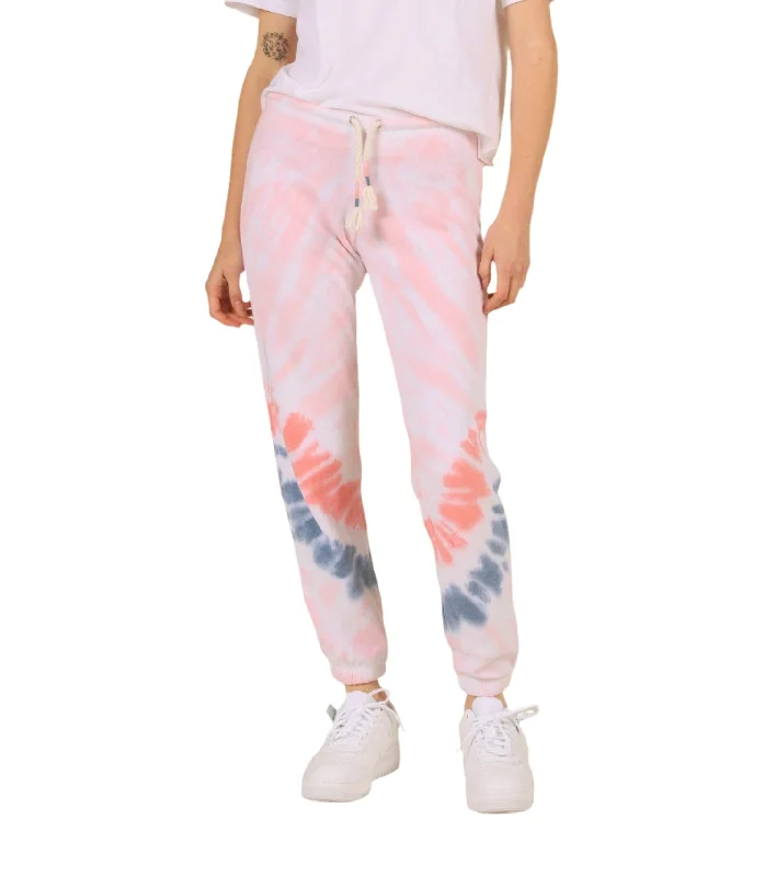 women's sporty compression leggings -Vintage Havana/Ocean Drive Tie Dye Jogger OD8060 Flamingo