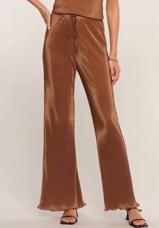 women's tapered trousers -Holloway Pant In Mocha