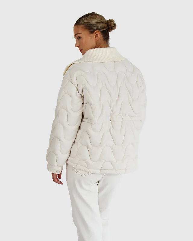 women's side-zip winter coats -See You Again Quilted Jacket