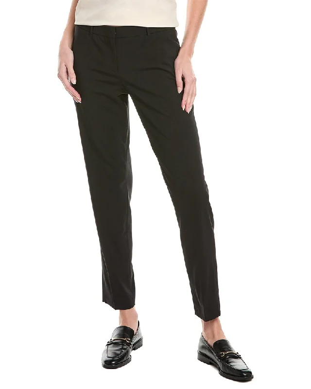 stylish ripped boyfriend jeans for women -Hugo Boss Tiluna Wool-Blend Pant