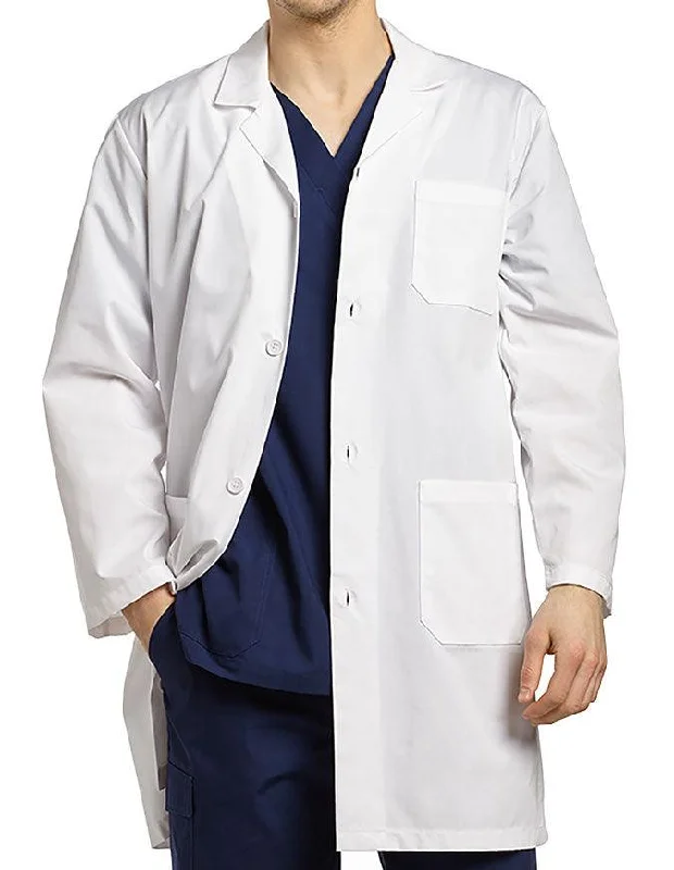 women's wrap coats -White Cross 42 Inch Men's Iconic Long Lab Coat