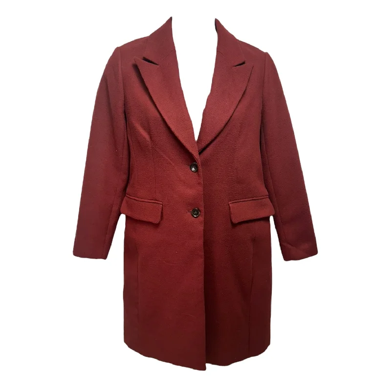 ladies' mid-length coats -Coat Other By Banana Republic In Red, Size: M