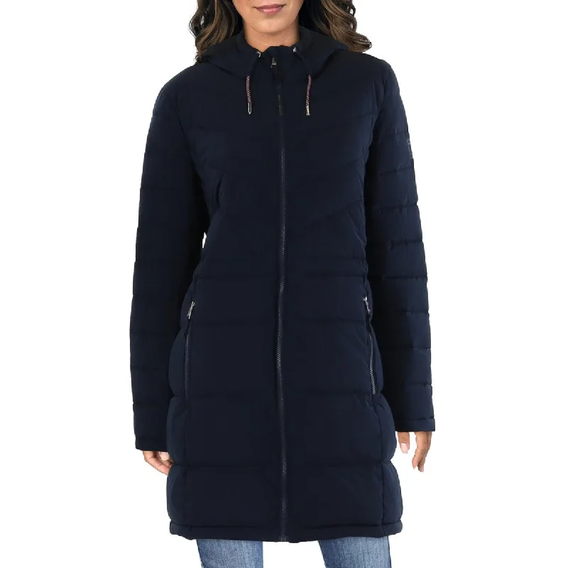 women's classic wool-blend coats -Womens Quilted Midi Puffer Jacket