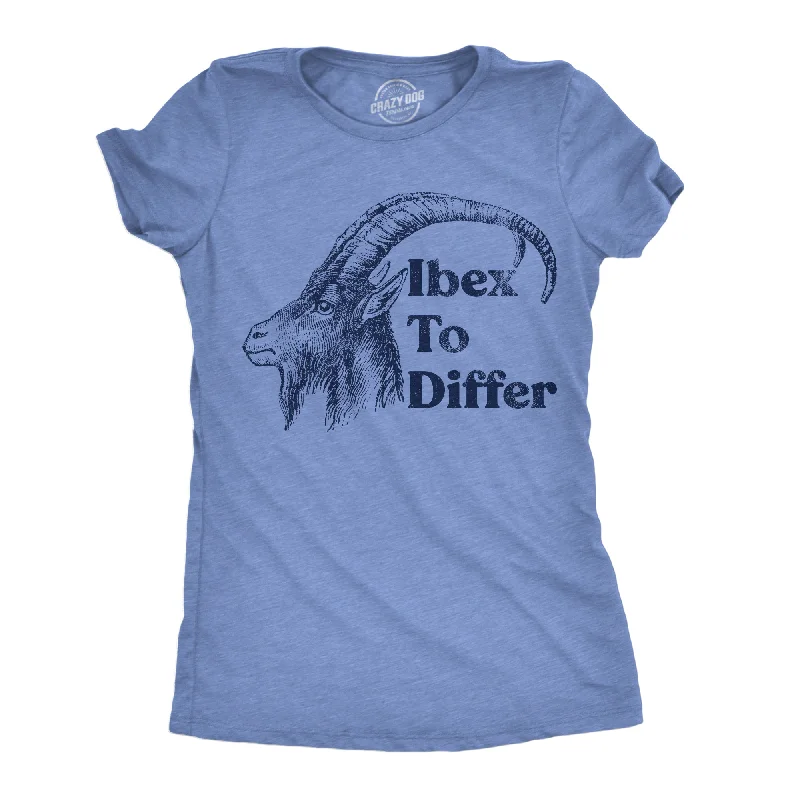 women's off-shoulder tops -Ibex To Differ Women's T Shirt