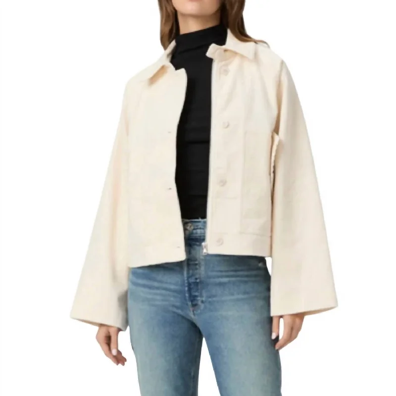 women's lightweight jackets -Tylee Jacket In Ivory