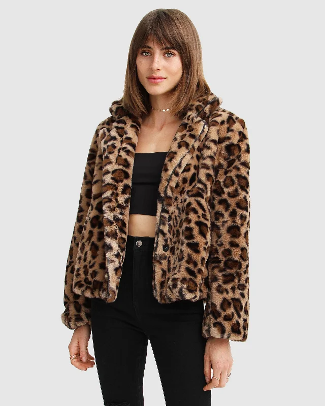 ladies' color-block jackets -Last Call Fur Jacket