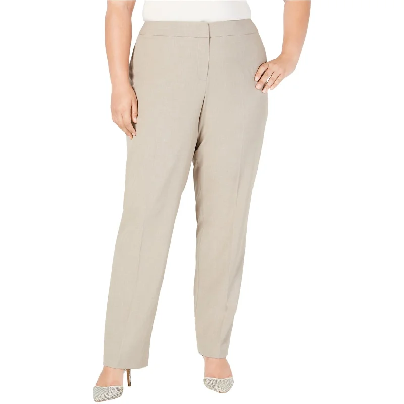 women's adjustable waist trousers -Nine West Womens The Modern Casual Trouser Pants, Brown, 22W