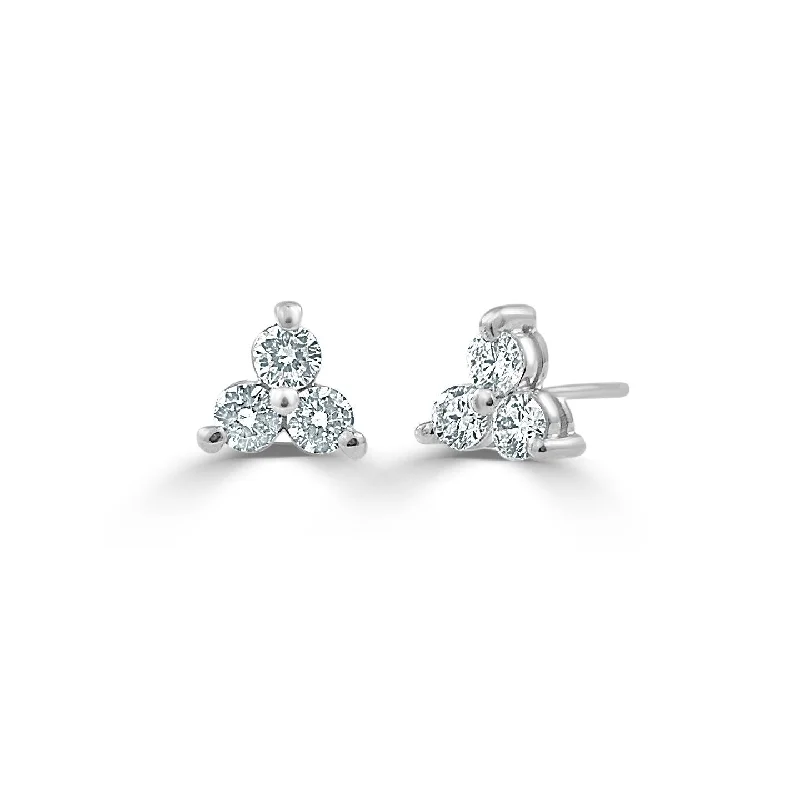 women's luxury diamond earrings -Joelle Diamond 1/2ct TDW Studs Earrings 14K White Gold