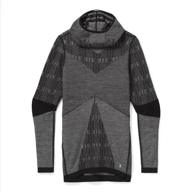 women's sheer tops -Women's Intraknit Thermal Max Merino Base Layer Pattern Hoodie