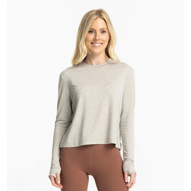 women's slouchy tops -Women's Elevate Long Sleeve