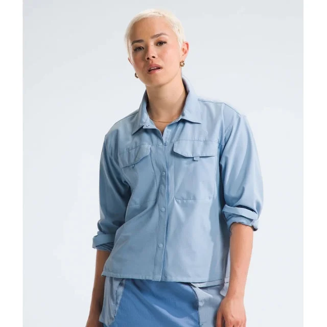 stylish linen tops for women -Women's First Trail UPF L/S Shirt