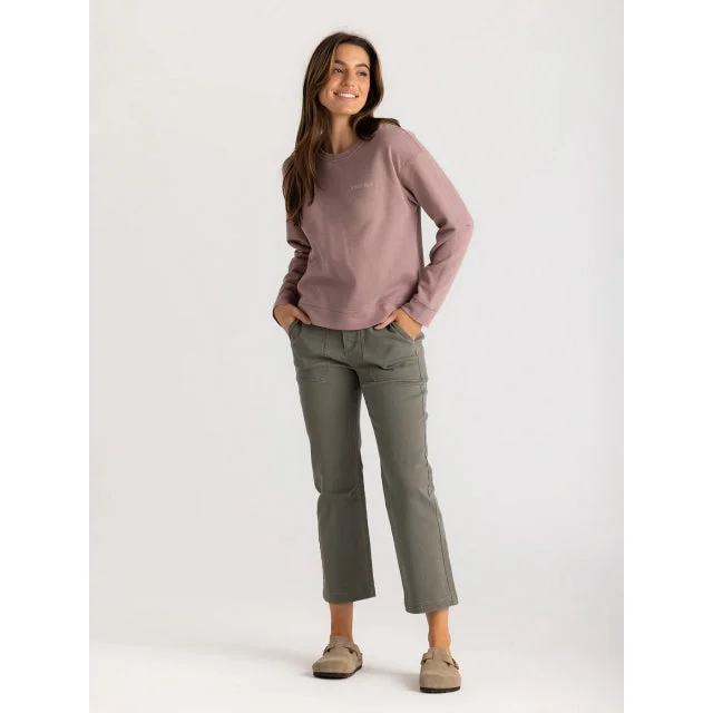 women's mandarin collar shirts -Women's Carve Your Path Fleece Crew