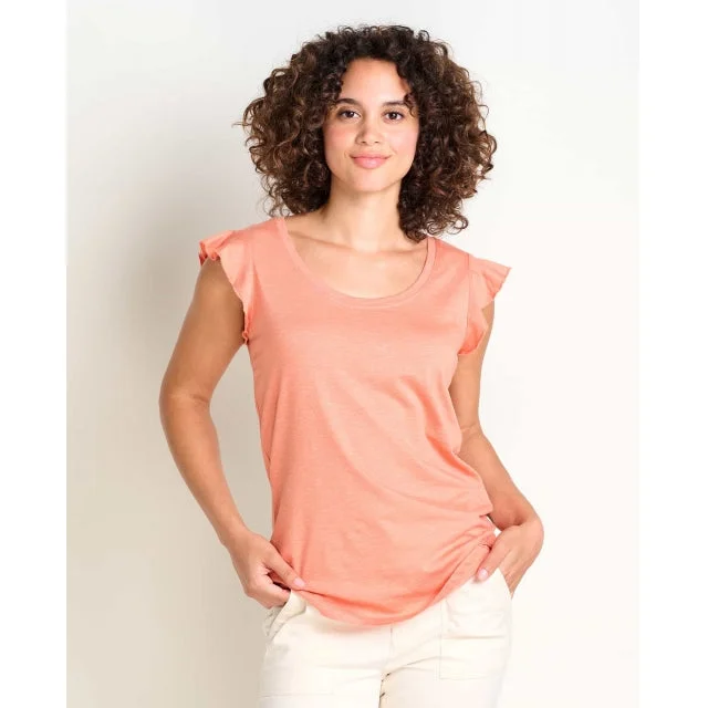 ladies' cut-out tops -Women's Rufflita II Tee