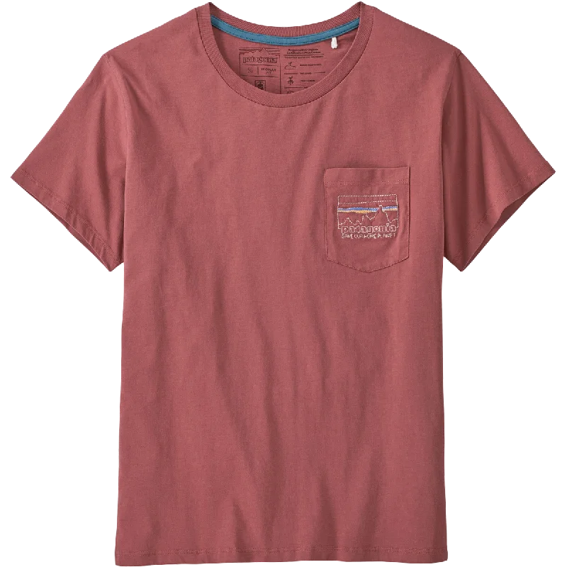 ladies' loose-fit blouses -Women's '73 Skyline Easy Cut Pocket Tee