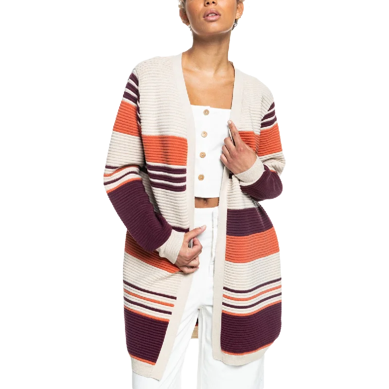 women's back tie tops -Women's Above The Sun Colorblock Cardigan