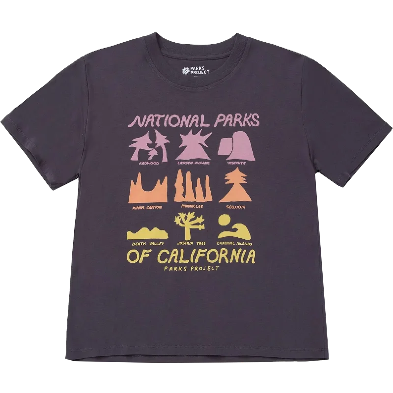 women's button-down shirts -Women's California Icons Boxy Tee