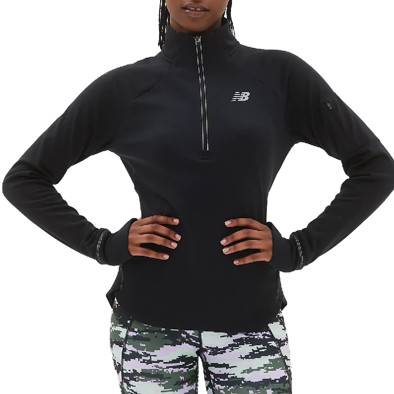 women's off-shoulder tops -Women's NB Heat Grid 1/2 Zip