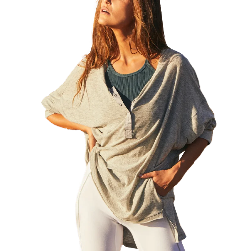 women's fitted blouses -Women's One Up Long Sleeve