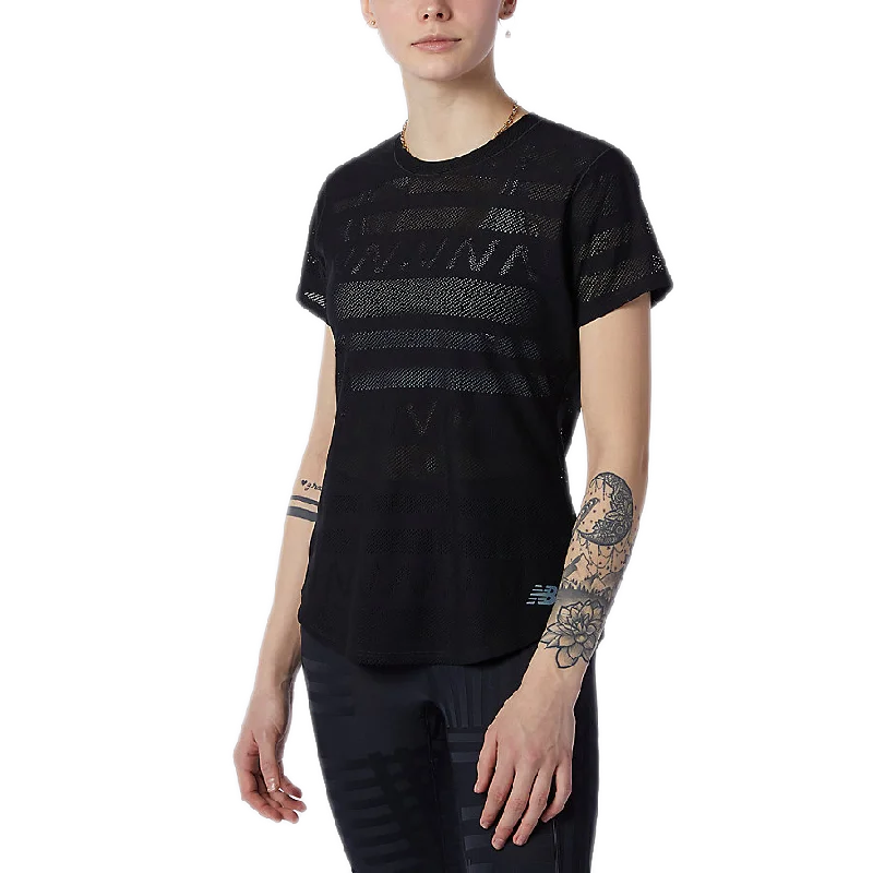 women's pleated blouses -Women's Q Speed Jacquard Short Sleeve