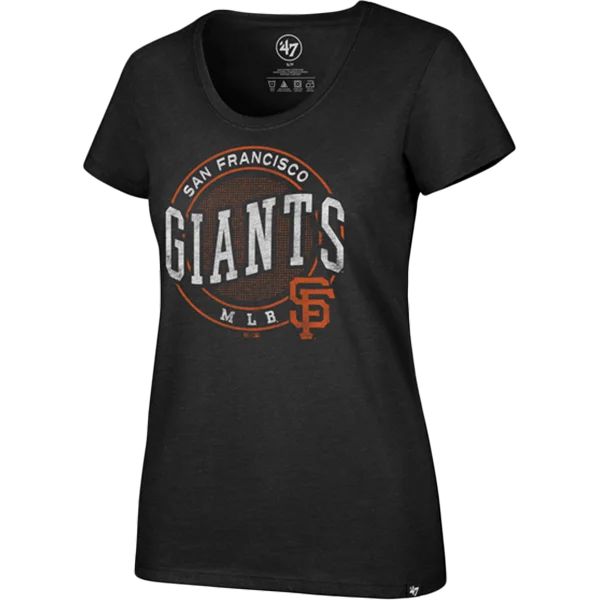 stylish chiffon blouses for women -Women's SF Giants Club Scoop Neck Tee