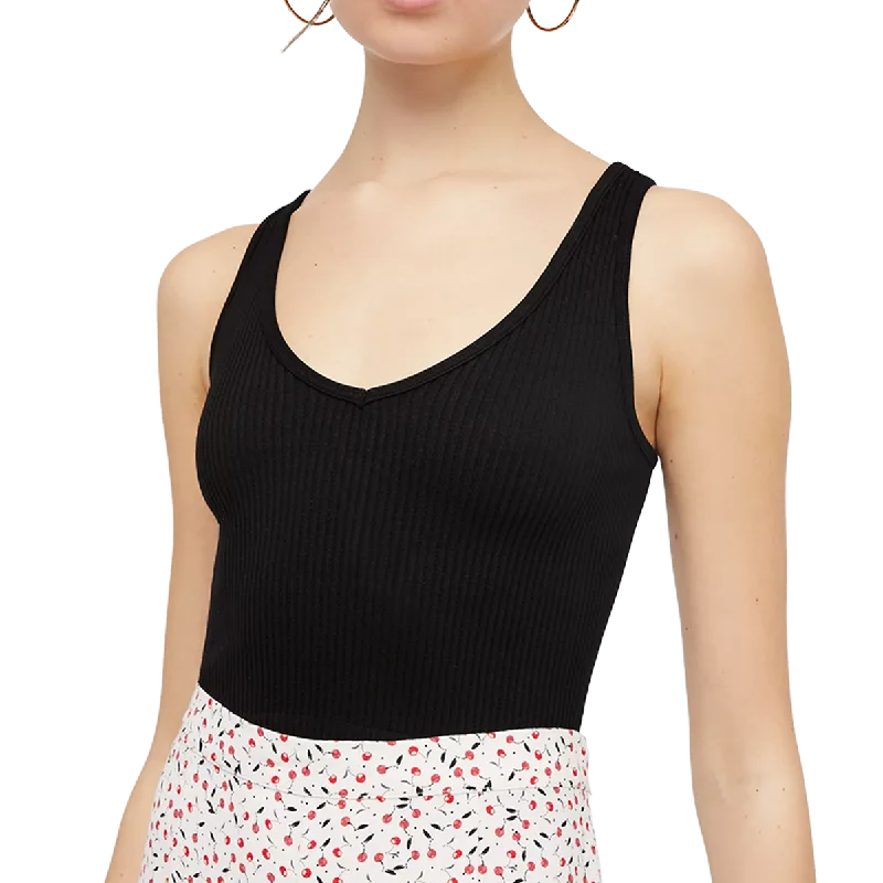 stylish knitted tops for women -Women's Solid Rib Brami