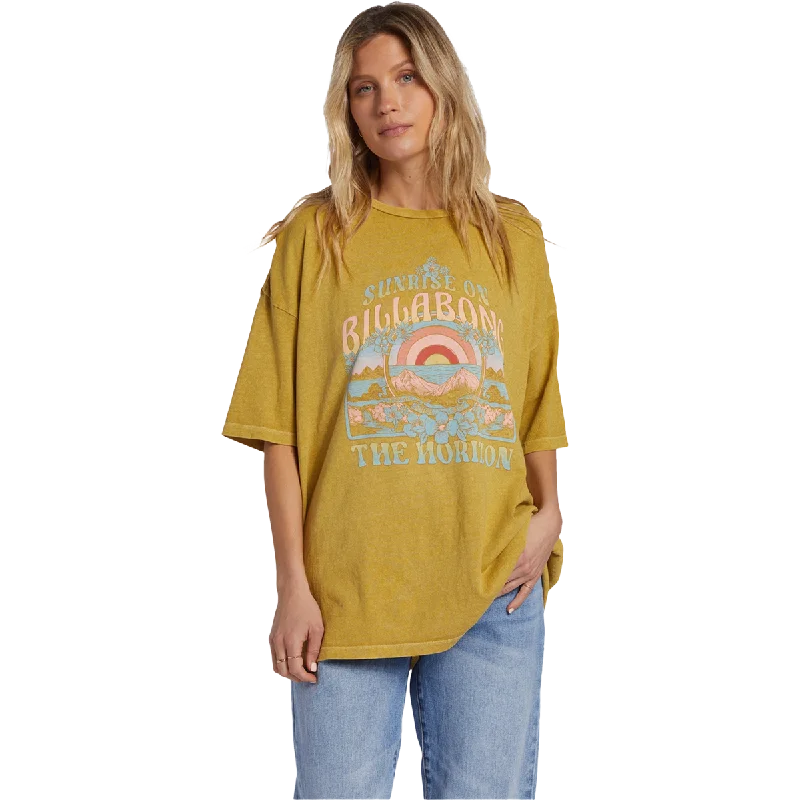 women's cotton T-shirts -Women's Sunrise on the Beach