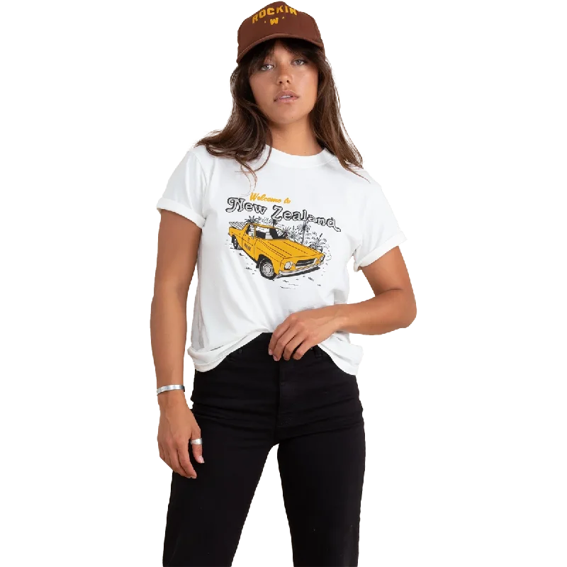 women's slim-fit T-shirts -Women's Welcome to NZ