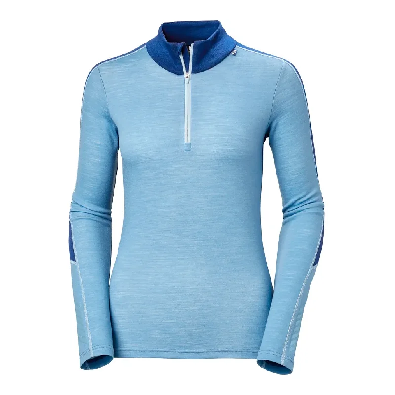 ladies' silk tops -Helly Hansen Women's Lifa Merino Lightweight 1/2 Zip - Past Season