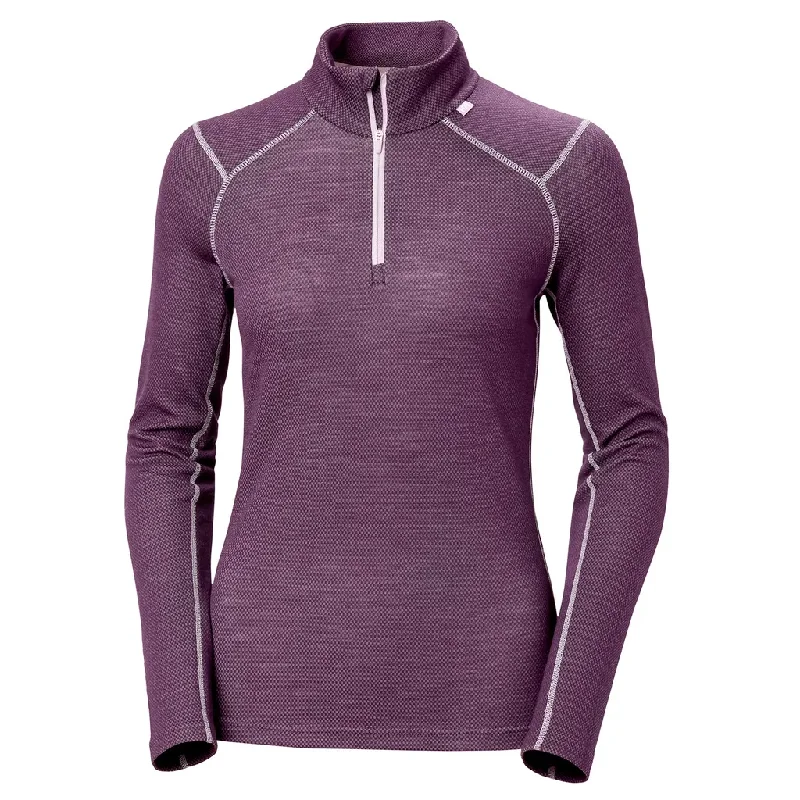 stylish sporty tops for women -Helly Hansen Women's Lifa Merino Midweight 1/2 Zip - Past Season